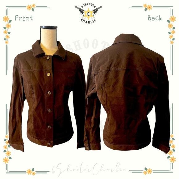 Peck & Peck Weekend Women's Brown Lightweight Blazer Jacket Size 16 - Picture 1 of 4